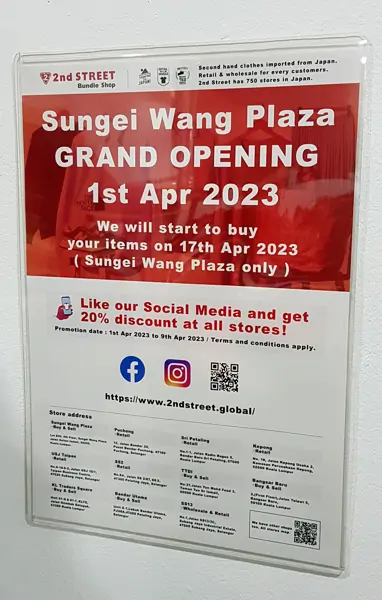 2nd STREET @ Sungei Wang Plaza - Kuala Lumpur (7/11)